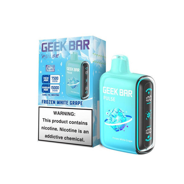 Geek Bar Pulse 15,000 Puff Nicotine Disposable-Geek Bar-Frozen White Grape-NYC Glass