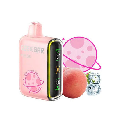 Geek Bar Pulse 15,000 Puff Nicotine Disposable-Geek Bar-Juicy Peach Ice-NYC Glass