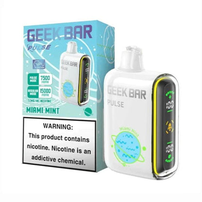 Geek Bar Pulse 15,000 Puff Nicotine Disposable-Geek Bar-Miami Mint-NYC GLASS 718