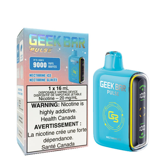 Geek Bar Pulse 15,000 Puff Nicotine Disposable-Geek Bar-Nectarine Ice-NYC Glass