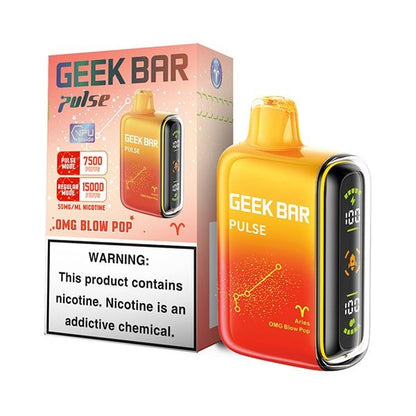 Geek Bar Pulse 15,000 Puff Nicotine Disposable-Geek Bar-OMG Blow Pop-NYC GLASS 718