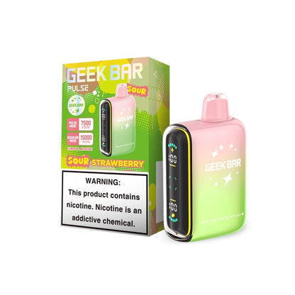 Geek Bar Pulse 15,000 Puff Nicotine Disposable-Geek Bar-Sour Strawberry-NYC GLASS 718