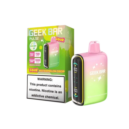 Geek Bar Pulse 15,000 Puff Nicotine Disposable-Geek Bar-Sour Watermelon Drop-NYC GLASS 718