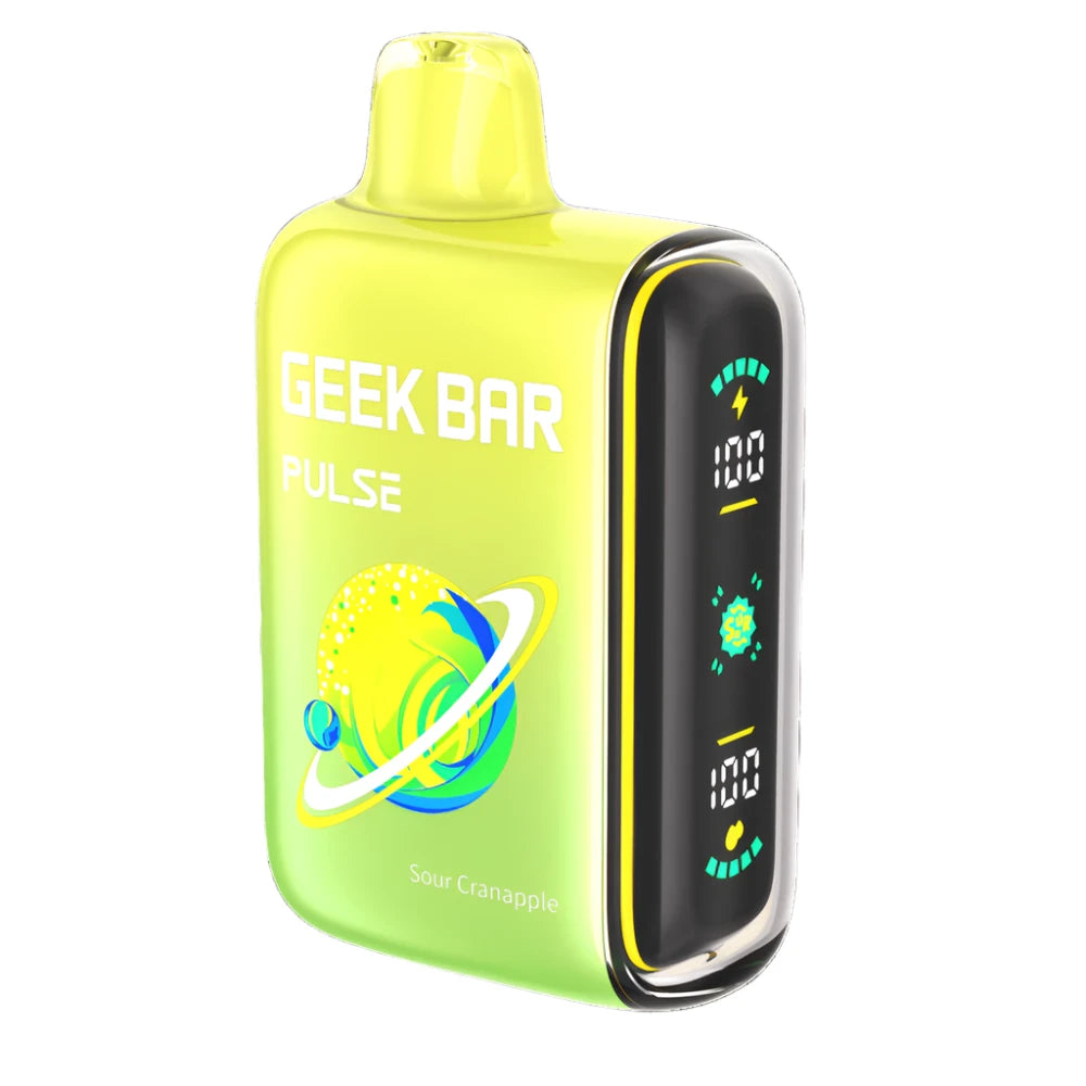 Geek Bar Pulse Sour Edition-Nicotine Disposable-Geek Bar-Sour Cranapple-NYC Glass