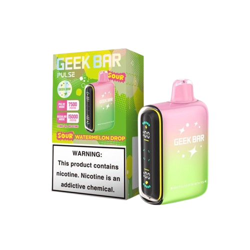 Geek Bar Pulse Sour Edition-Nicotine Disposable-Geek Bar-Sour Watermelon Drop-NYC Glass