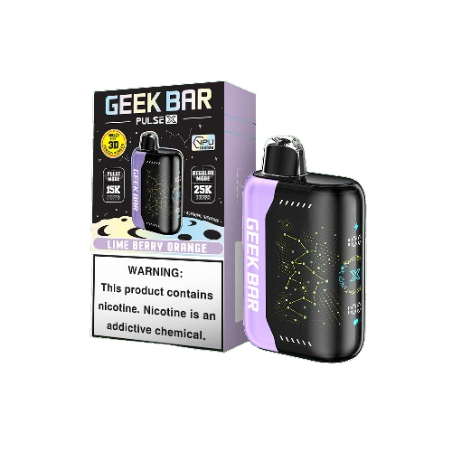 Geek Bar Pulse X 25,000 Puff Rechargeable Nicotine Disposable-Geek Bar-Lime Berry Orange-NYC GLASS 718