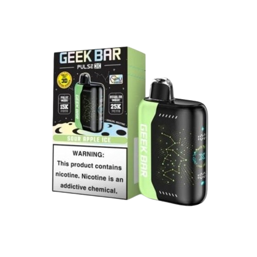 Geek Bar Pulse X 25,000 Puff Rechargeable Nicotine Disposable-Geek Bar-Sour Apple Ice-NYC GLASS 718
