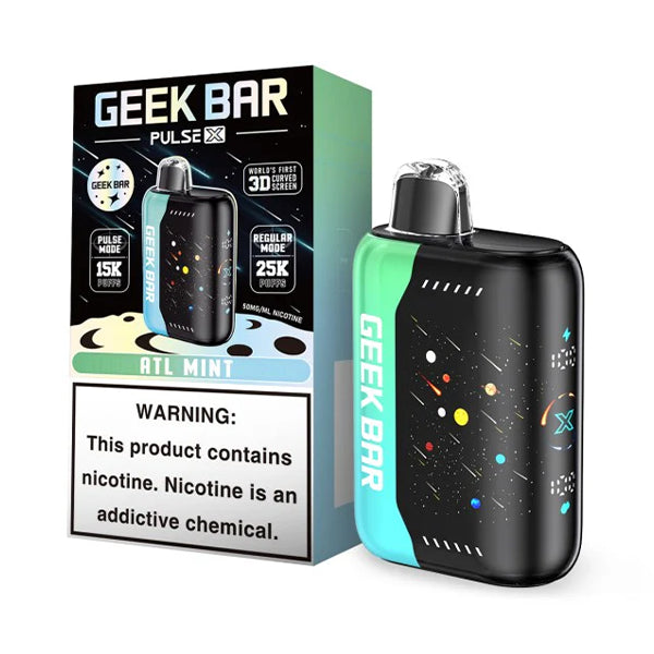 Geek Bar Pulse X 25,000 Puff Rechargeable Nicotine Disposable-Nicotine Disposable-Geek Bar-Atl Mint-NYC GLASS 718
