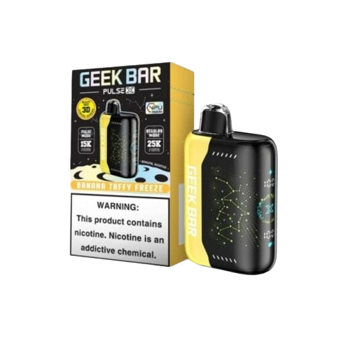 Geek Bar Pulse X 25,000 Puff Rechargeable Nicotine Disposable-Nicotine Disposable-Geek Bar-Banana Taffy Freeze-NYC Glass