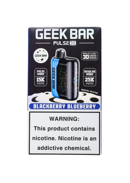 Geek Bar Pulse X 25,000 Puff Rechargeable Nicotine Disposable-Nicotine Disposable-Geek Bar-Blackberry Blueberry-NYC GLASS 718