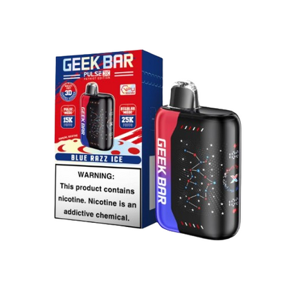 Geek Bar Pulse X 25,000 Puff Rechargeable Nicotine Disposable-Nicotine Disposable-Geek Bar-Blue Razz Ice-NYC GLASS 718