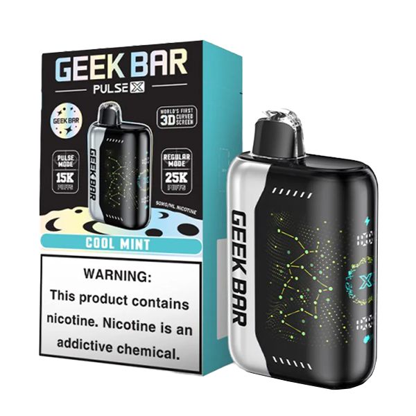 Geek Bar Pulse X 25,000 Puff Rechargeable Nicotine Disposable-Nicotine Disposable-Geek Bar-Cool Mint-NYC GLASS 718