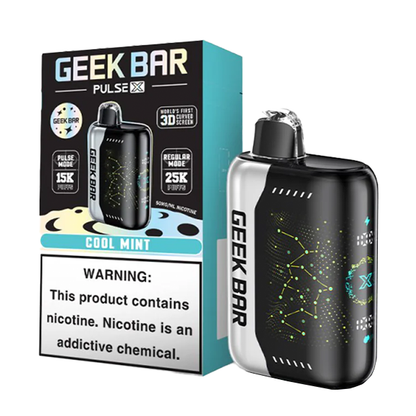 Geek Bar Pulse X 25,000 Puff Rechargeable Nicotine Disposable-Nicotine Disposable-Geek Bar-Cool Mint-NYC GLASS 718