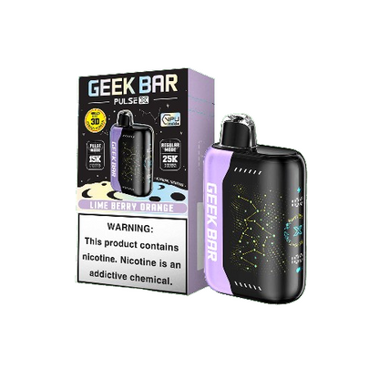 Geek Bar Pulse X 25,000 Puff Rechargeable Nicotine Disposable-Nicotine Disposable-Geek Bar-Lime Berry Orange-NYC GLASS 718