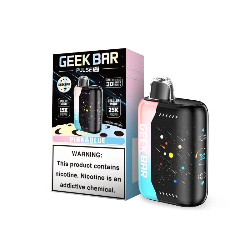 Geek Bar Pulse X 25,000 Puff Rechargeable Nicotine Disposable-Nicotine Disposable-Geek Bar-Pink&Blue-NYC GLASS 718