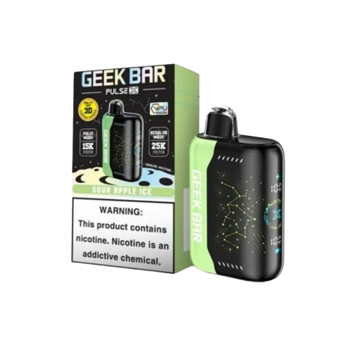 Geek Bar Pulse X 25,000 Puff Rechargeable Nicotine Disposable-Nicotine Disposable-Geek Bar-Sour Apple Ice-NYC Glass