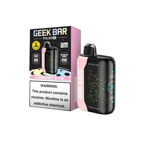 Geek Bar Pulse X 25,000 Puff Rechargeable Nicotine Disposable-Nicotine Disposable-Geek Bar-Strawberry B-Pop-NYC Glass