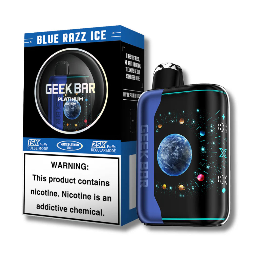 Geek Bar Pulse X Platinum Edition 25K-Geek Bar-Blue Razz Ice-NYC Glass