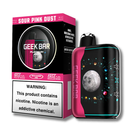 Geek Bar Pulse X Platinum Edition 25K-Geek Bar-Sour Pink Dust-NYC Glass