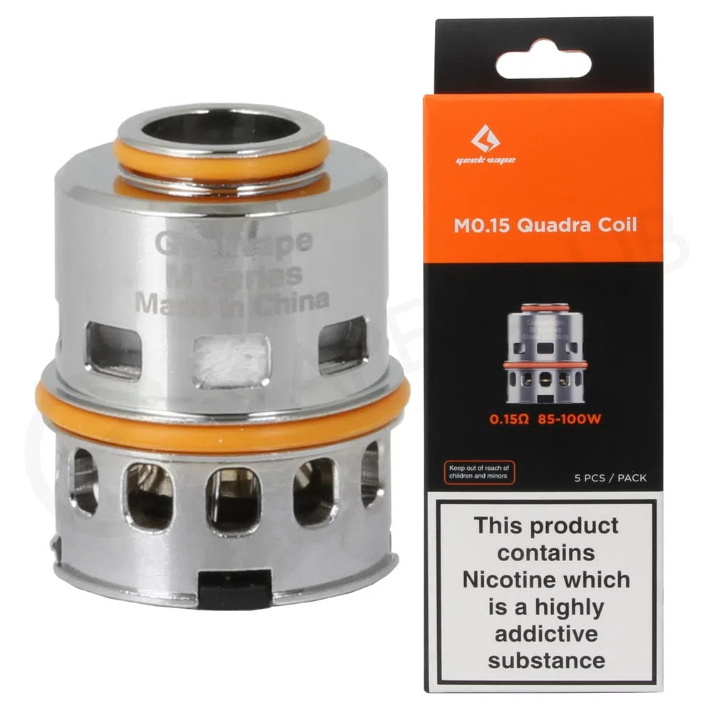 Geekvape M Series Coils-GeekVape-M Series 0.15ohm Quadra Coil 5pk-NYC Glass