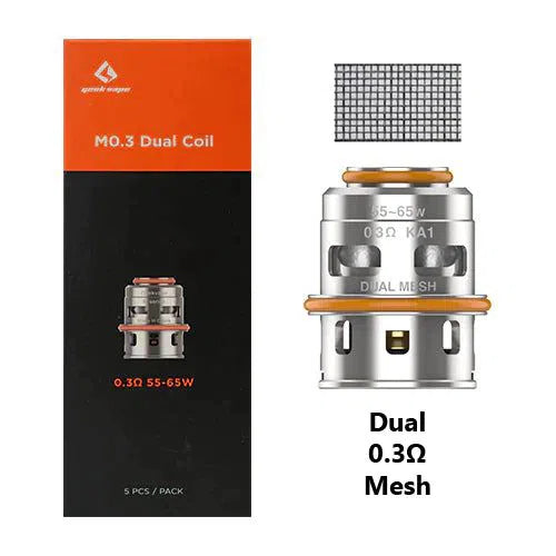 Geekvape M Series Coils-GeekVape-M Series 0.3ohm Dual Coil 5pk-NYC Glass