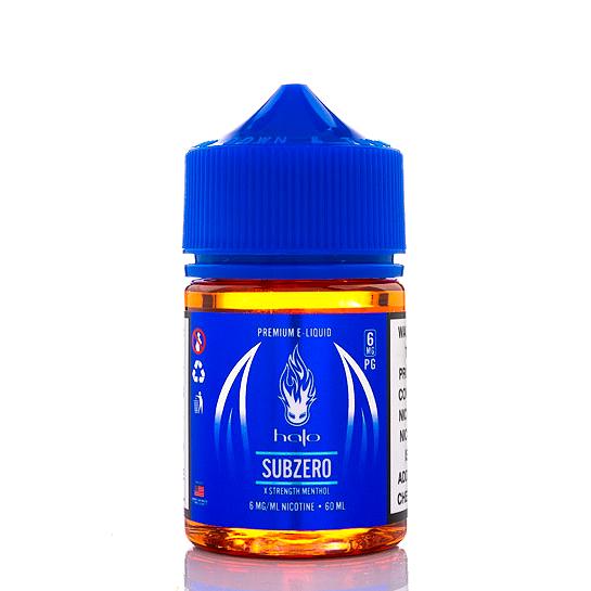 Halo 60ml Freebase E-Juice-Halo-Subzero-0mg-NYC GLASS 718