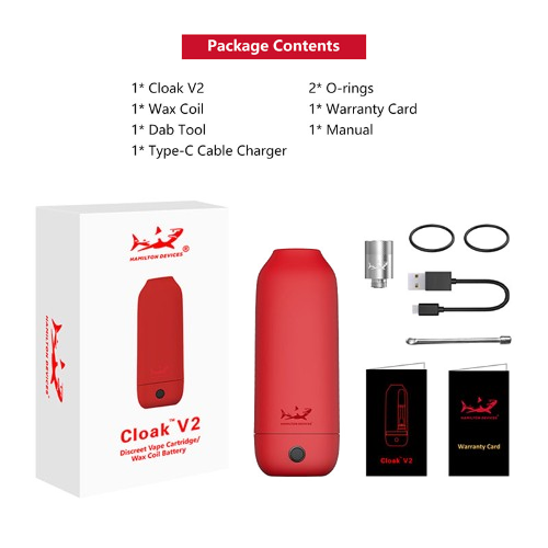 Hamilton Devices CCELL® Cloak V2 510 Battery-Hamilton Devices CCELL-NYC Glass