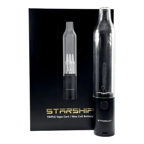 Hamilton Devices CCELL® Starship Triple 510 Battery Bong-Hamilton Devices CCELL-Black-NYC Glass