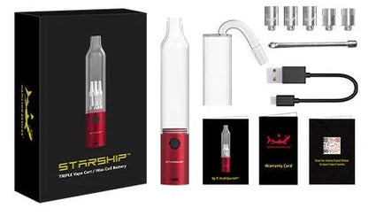 Hamilton Devices CCELL® Starship Triple 510 Battery Bong-Hamilton Devices CCELL-NYC Glass