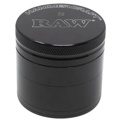 Hammercraft x RAW 4-Piece Grinders-RAW-Black 2 inch-NYC Glass