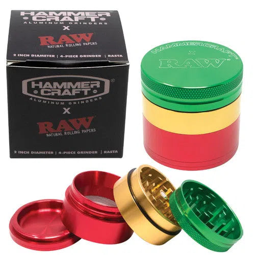 Hammercraft x RAW 4-Piece Grinders-RAW-NYC Glass