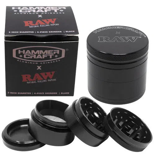 Hammercraft x RAW 4-Piece Grinders-RAW-NYC Glass