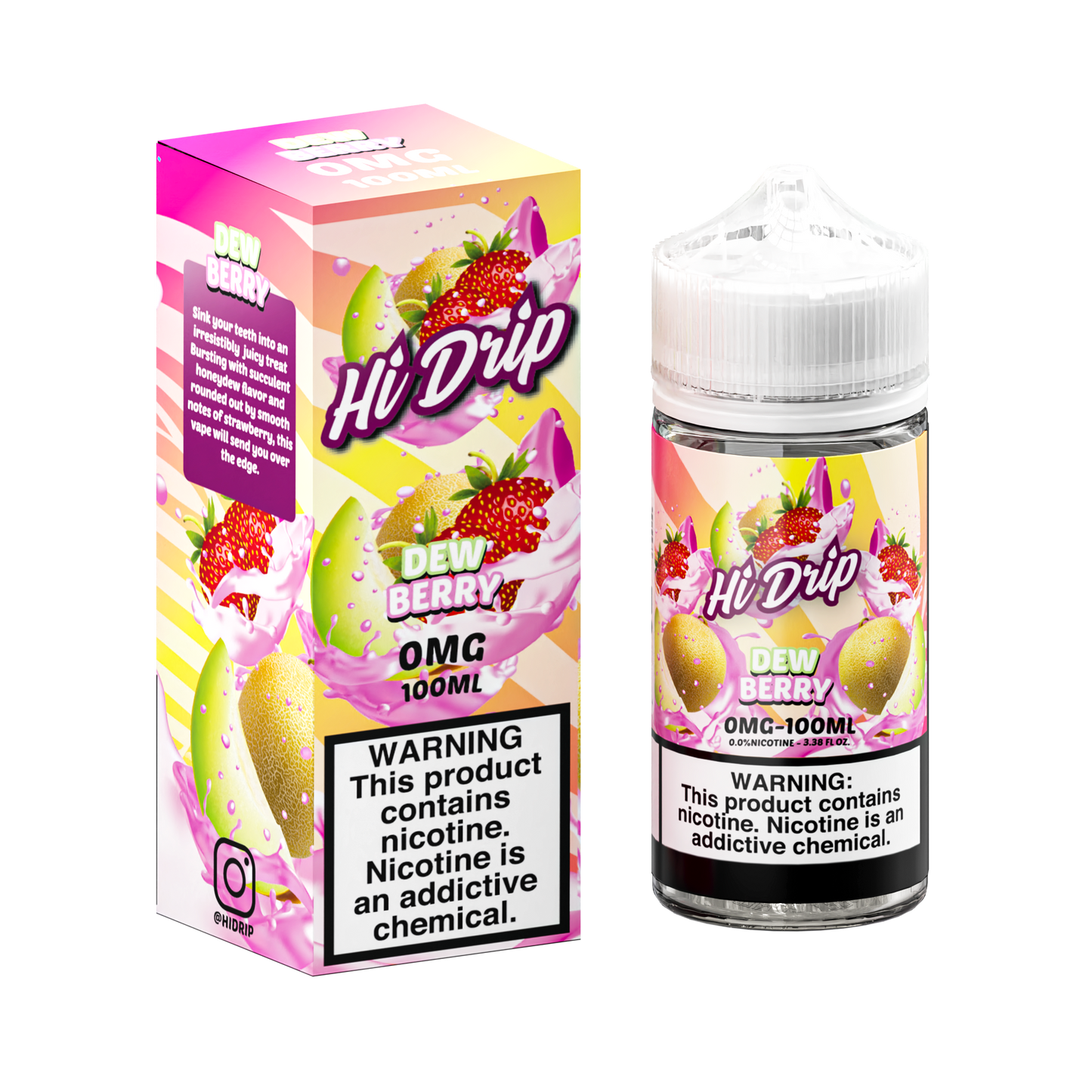 Hi Drip Freebase E-Juice 100ml-Hi Drip-Dewberry-0mg-NYC Glass