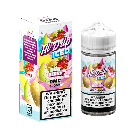 Hi Drip Freebase E-Juice 100ml-Hi Drip-Dewberry Iced-0mg-NYC Glass