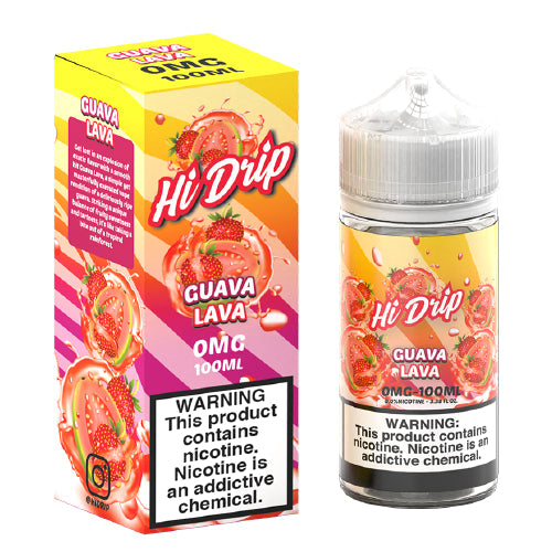 Hi Drip Freebase E-Juice 100ml-Hi Drip-Guava Lava-0mg-NYC Glass