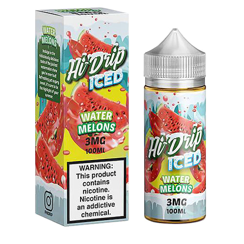 Hi Drip Freebase E-Juice 100ml-Hi Drip-Melon Patch Iced-0mg-NYC Glass