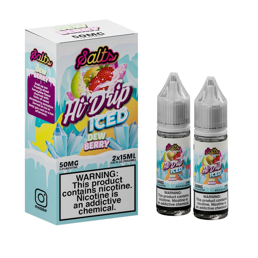 Hi Drip Salt Nic E-Juice 30Ml-Hi Drip-Dewberry Iced-20mg-NYC Glass