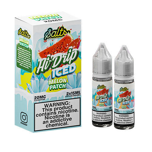 Hi Drip Salt Nic E-Juice 30Ml-Hi Drip-Melon Patch Iced-20mg-NYC Glass