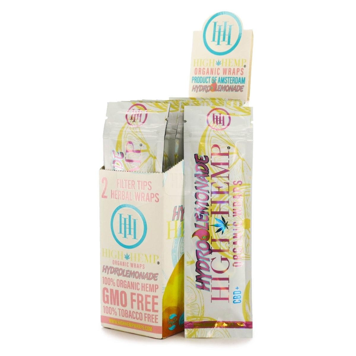 High Hemp Organic Hemp Wraps 25pk Box-Hemp Cones & Wraps-High Hemp-Hydro Lemonade-NYC Glass