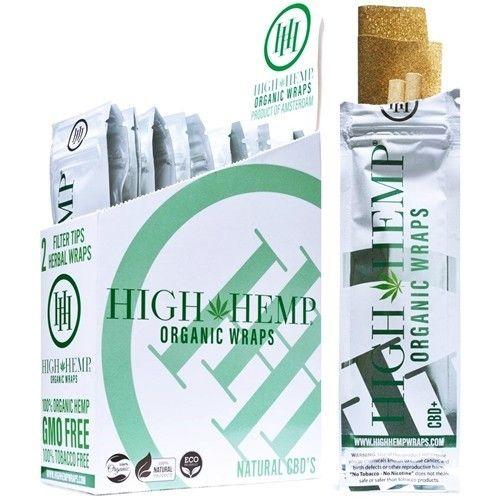 High Hemp Organic Hemp Wraps 25pk Box-Hemp Cones & Wraps-High Hemp-Original-NYC Glass