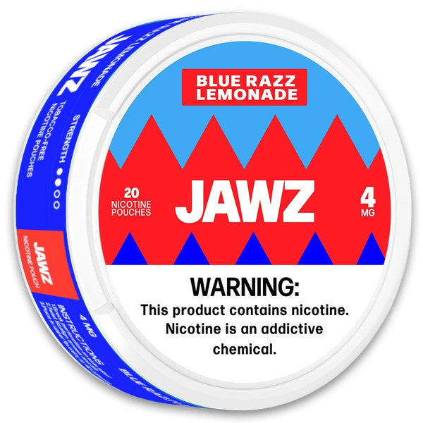 JAWZ Premium Nicotine Pouches 5pk-JAWZ-Blue Razz Lemonade 5pk-4mg-NYC Glass