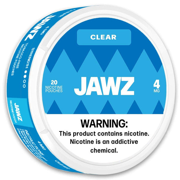 JAWZ Premium Nicotine Pouches 5pk-JAWZ-Clear 5pk-4mg-NYC Glass