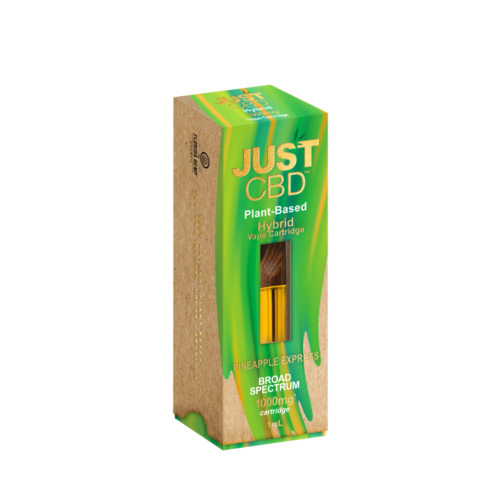 JUST CBD Broad Spectrum CBD Vape Cartridges 1000mg-Just CBD-Pineapple Express (Hybrid)-NYC Glass