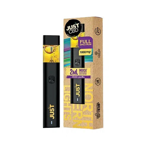 JUST CBD Full Spectrum CBD 1000mg Disposable-Just CBD-Northern Lights (Indica)-NYC Glass