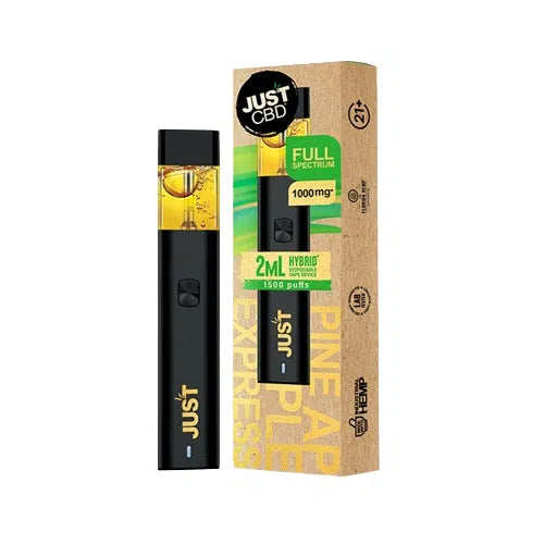 JUST CBD Full Spectrum CBD 1000mg Disposable-Just CBD-Pineapple Express (Hybrid)-NYC Glass