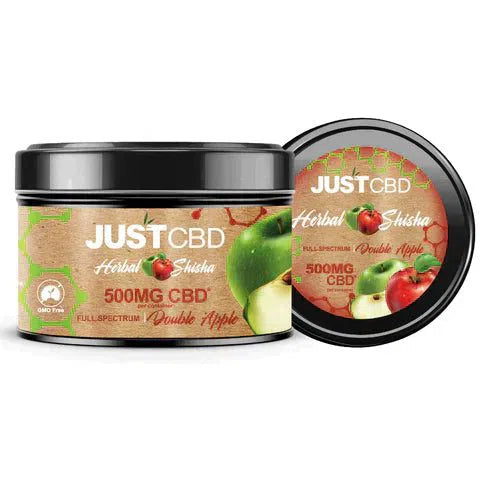 JUST CBD Herbal Full Spectrum CBD Shisha 500mg-Just CBD-Double Apple-NYC Glass