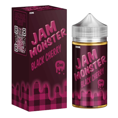 Jam Monster Freebase E-Juice 100ml-Jam Monster-Black Cherry-3mg-NYC Glass