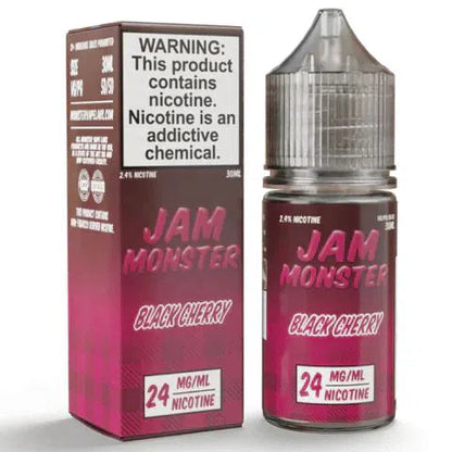 Jam Monster Salts E-Juice 30ml-Jam Monster-Black Cherry 24mg-NYC Glass