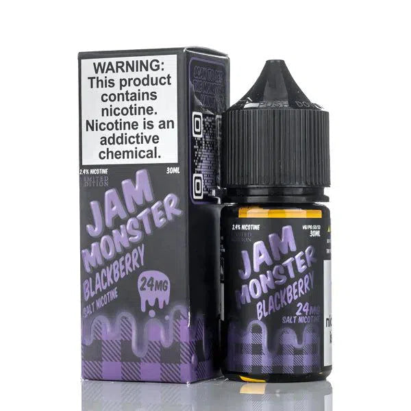 Jam Monster Salts E-Juice 30ml-Jam Monster-Blackberry 24mg-NYC Glass