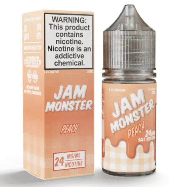 Jam Monster Salts E-Juice 30ml-Jam Monster-Peach 24mg-NYC Glass